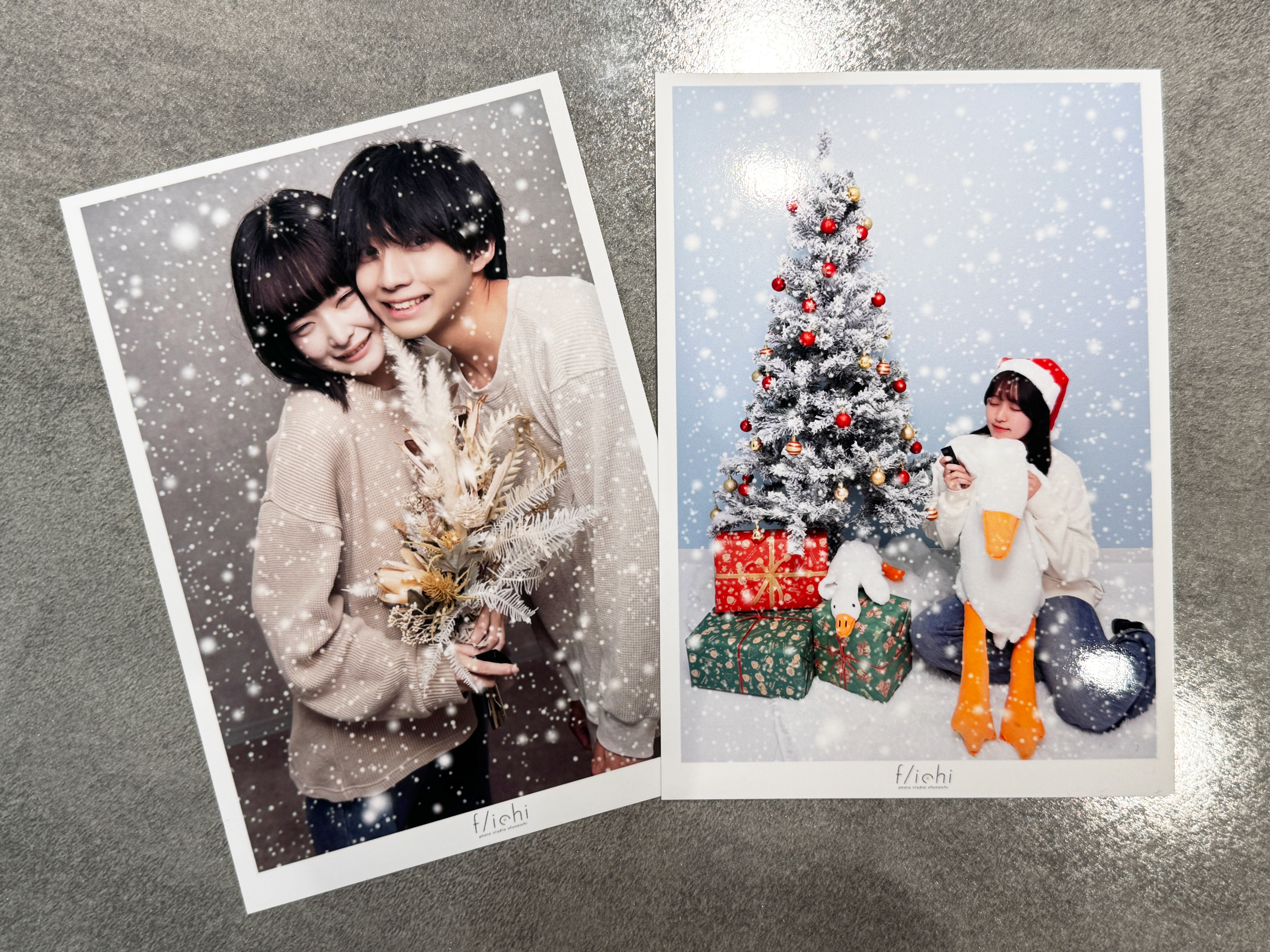 雪が降っているようす