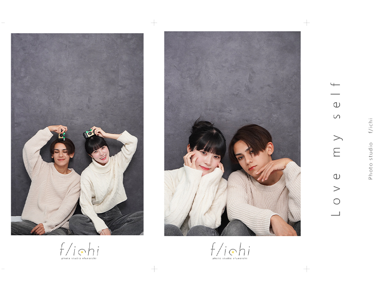 スマホサイズプリントのカップルフォト